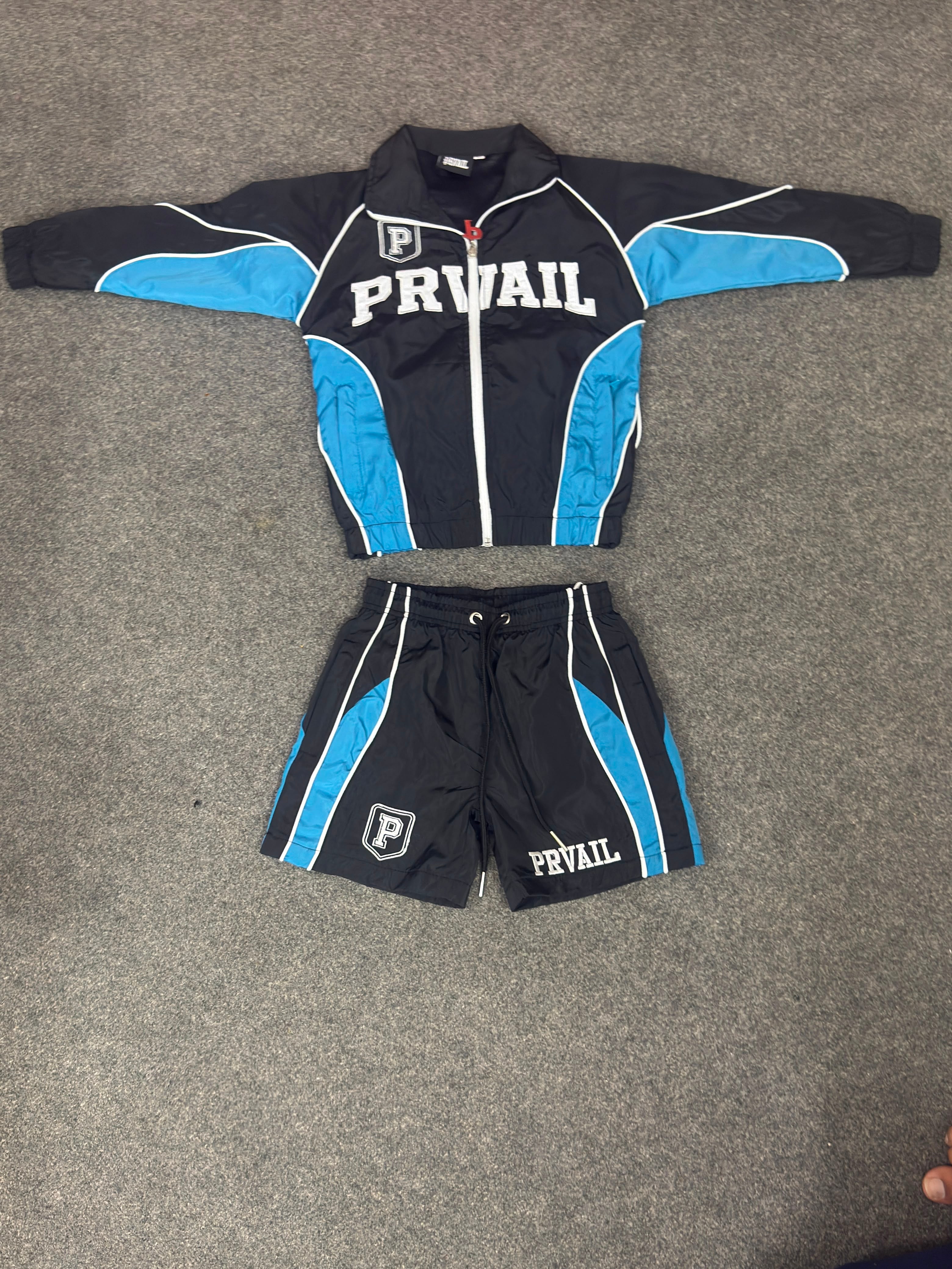 PRVAIL Signature Tracksuit Set – Black&Blue