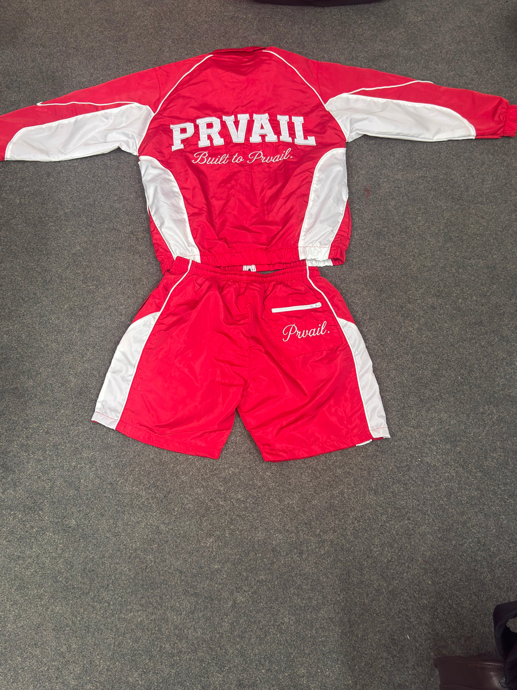 PRVAIL Signature Tracksuit Set – Red&White