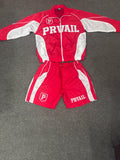 PRVAIL Signature Tracksuit Set – Red&White