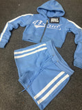 PRVAIL ZIPPED JACKET SHORTS SET’BLUE’