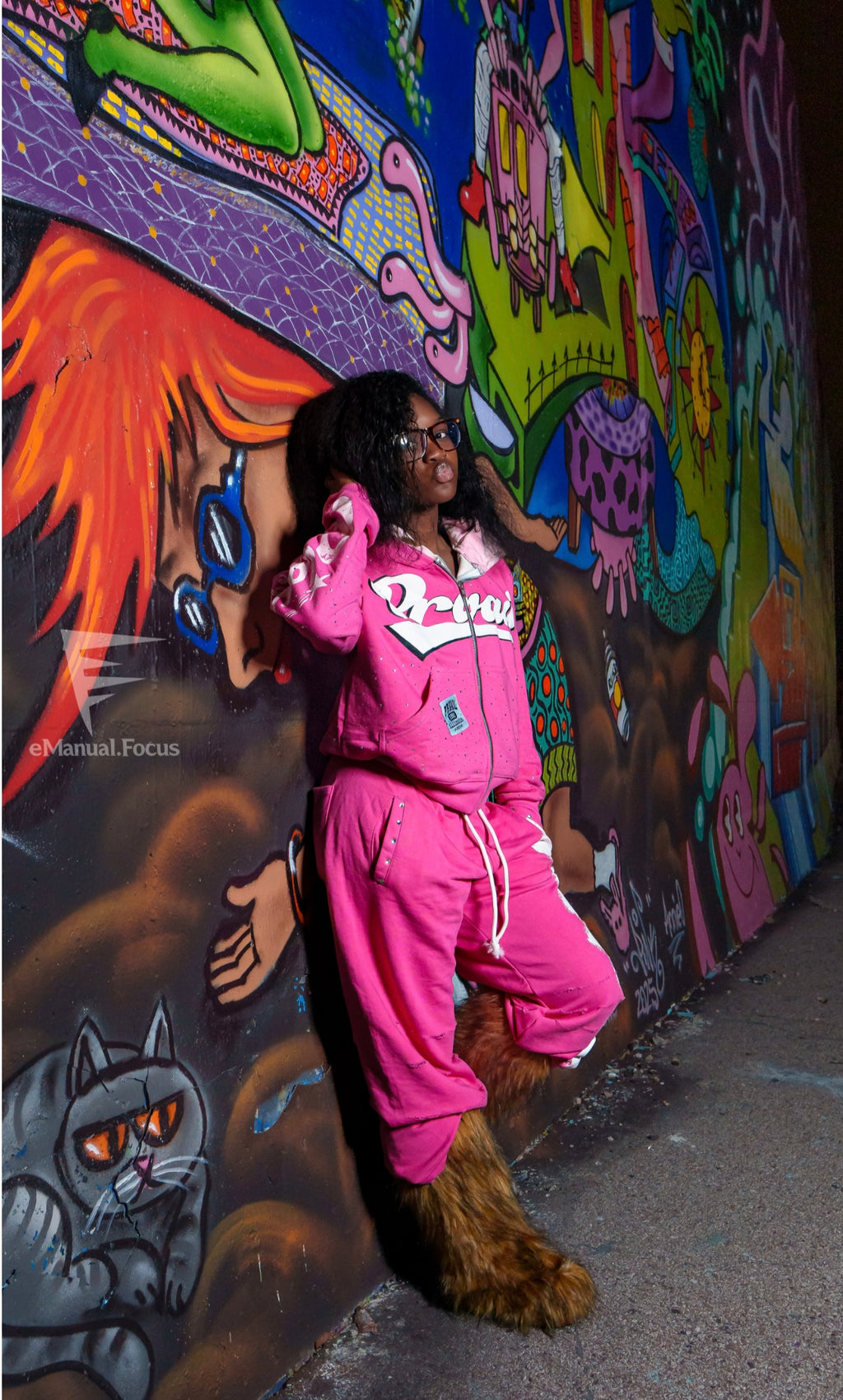 PRVAIL ZIP JACKET AND DOUBLE WAISTED PANTS SET "PINK"