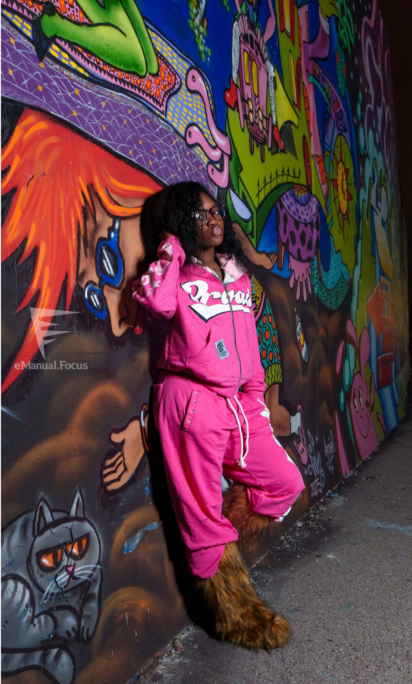 PRVAIL ZIP JACKET AND DOUBLE WAISTED PANTS SET "PINK"